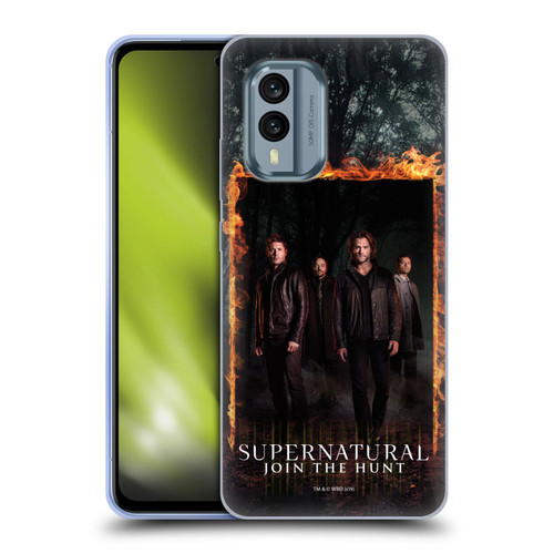 Supernatural Key Art Sam, Dean, Castiel & Crowley Soft Gel Case for Nokia X30