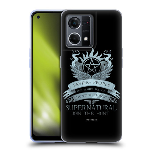 Supernatural Vectors Saving People Logo Soft Gel Case for OPPO Reno8 4G