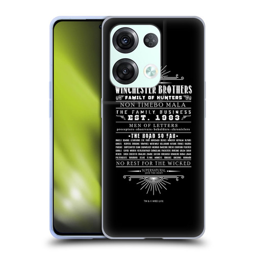 Supernatural Vectors Winchester Brothers Soft Gel Case for OPPO Reno8 Pro