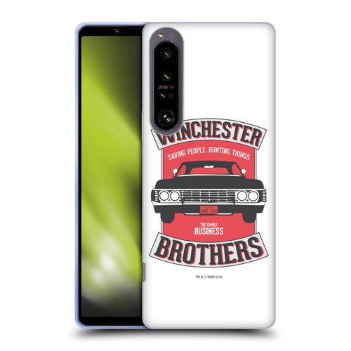 Supernatural Vectors Winchester Brothers 2 Soft Gel Case for Sony Xperia 1 IV