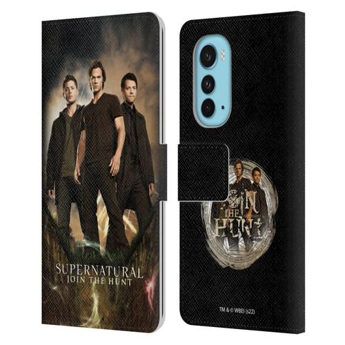 Supernatural Key Art Sam, Dean & Castiel 2 Leather Book Wallet Case Cover For Motorola Edge (2022)