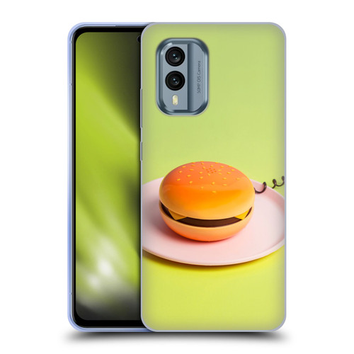 Pepino De Mar Foods Burger Soft Gel Case for Nokia X30