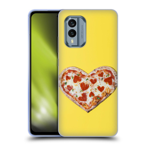Pepino De Mar Foods Heart Pizza Soft Gel Case for Nokia X30