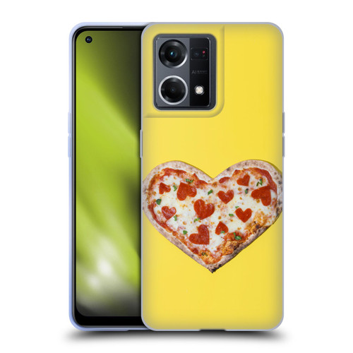 Pepino De Mar Foods Heart Pizza Soft Gel Case for OPPO Reno8 4G