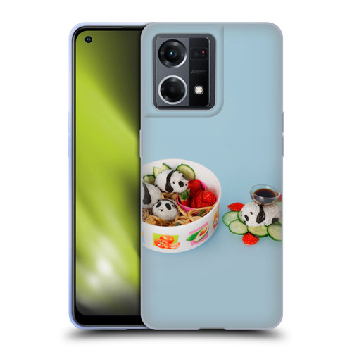 Pepino De Mar Foods Panda Rice Ball Soft Gel Case for OPPO Reno8 4G