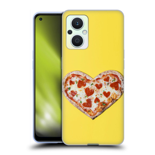 Pepino De Mar Foods Heart Pizza Soft Gel Case for OPPO Reno8 Lite