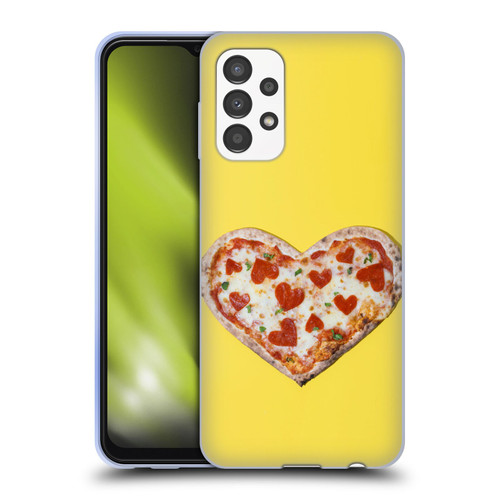 Pepino De Mar Foods Heart Pizza Soft Gel Case for Samsung Galaxy A13 (2022)