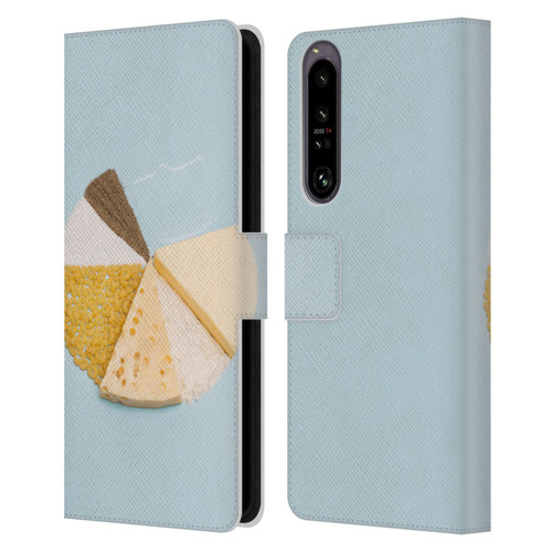 Pepino De Mar Foods Pie Leather Book Wallet Case Cover For Sony Xperia 1 IV