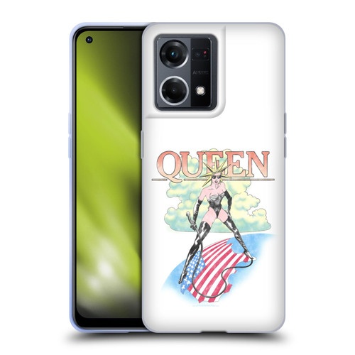 Queen Key Art Vintage Tour Soft Gel Case for OPPO Reno8 4G
