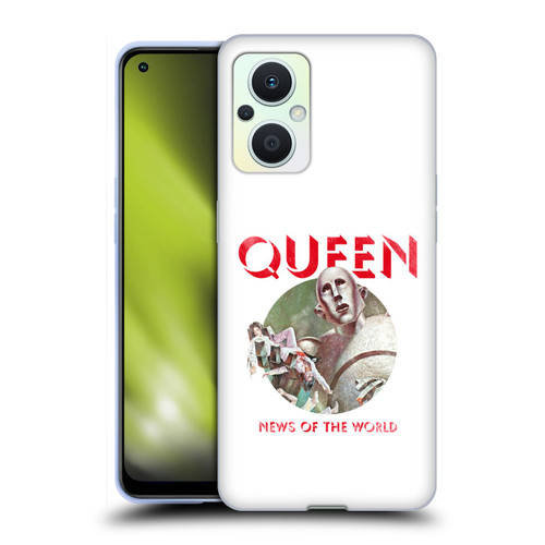 Queen Key Art News Of The World Soft Gel Case for OPPO Reno8 Lite