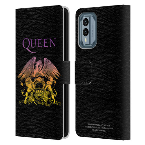 Queen Bohemian Rhapsody Logo Crest Leather Book Wallet Case Cover For Nokia X30