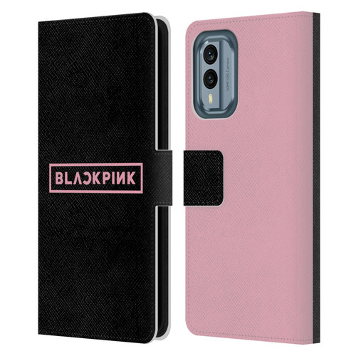 Blackpink The Album Pink Logo Leather Book Wallet Case Cover For Nokia X30