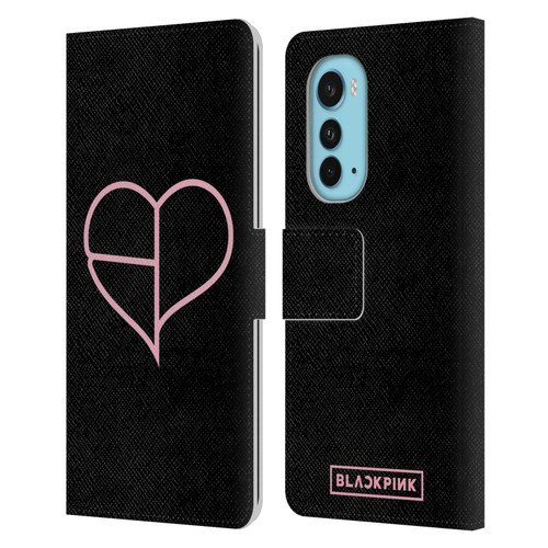 Blackpink The Album Heart Leather Book Wallet Case Cover For Motorola Edge (2022)