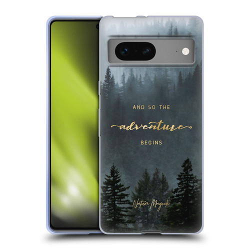 Nature Magick So The Adventure Begins Quote Trees Soft Gel Case for Google Pixel 7