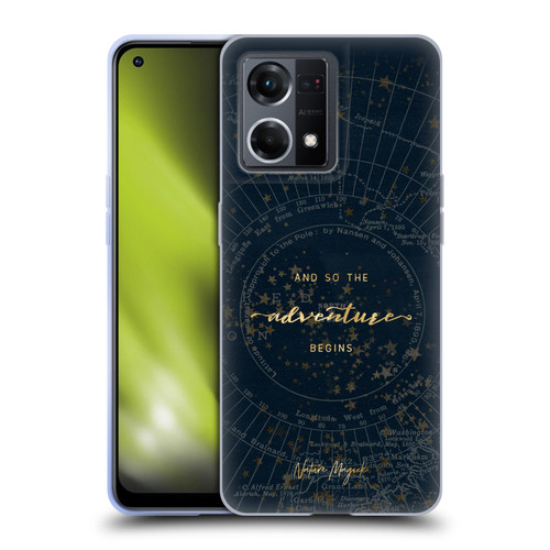 Nature Magick So The Adventure Begins Quote Star Map Soft Gel Case for OPPO Reno8 4G