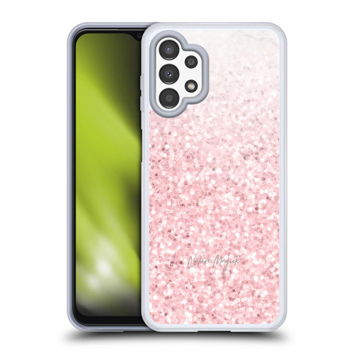 Nature Magick Rose Gold Marble Glitter Pink Sparkle 2 Soft Gel Case for Samsung Galaxy A13 (2022)