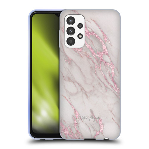 Nature Magick Marble Metallics Pink Soft Gel Case for Samsung Galaxy A13 (2022)