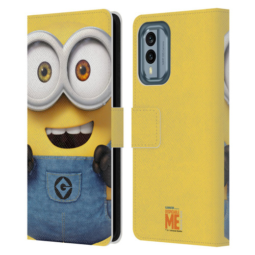 Despicable Me Full Face Minions Bob Leather Book Wallet Case Cover For Nokia X30