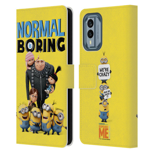 Despicable Me Gru's Family Minions Leather Book Wallet Case Cover For Nokia X30
