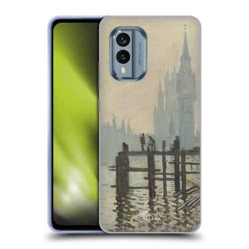 The National Gallery Art Monet Thames Soft Gel Case for Nokia X30