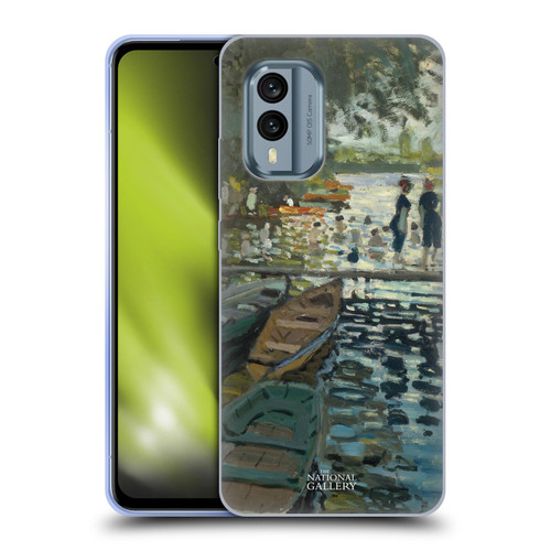 The National Gallery Nature Bathers At La Grenouillére Soft Gel Case for Nokia X30