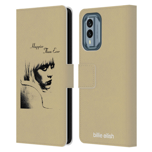 Billie Eilish Happier Than Ever Album Image Leather Book Wallet Case Cover For Nokia X30