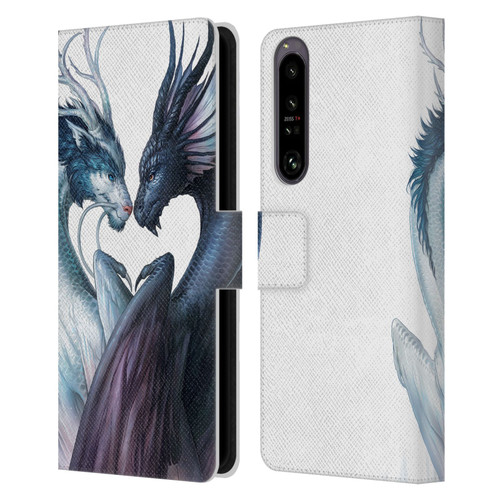 Jonas "JoJoesArt" Jödicke Wildlife 2 Yin And Yang Dragons Leather Book Wallet Case Cover For Sony Xperia 1 IV