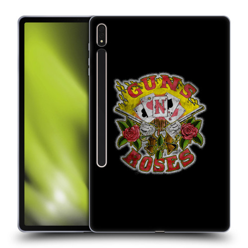 Guns N' Roses Band Art Cards Soft Gel Case for Samsung Galaxy Tab S8 Plus