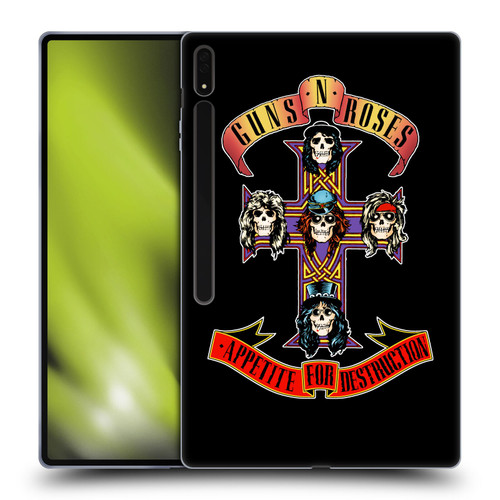 Guns N' Roses Key Art Appetite For Destruction Soft Gel Case for Samsung Galaxy Tab S8 Ultra