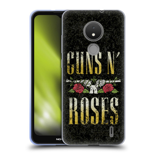Guns N' Roses Key Art Text Logo Pistol Soft Gel Case for Nokia C21