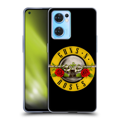 Guns N' Roses Key Art Bullet Logo Soft Gel Case for OPPO Reno7 5G / Find X5 Lite