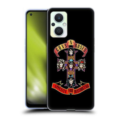 Guns N' Roses Key Art Appetite For Destruction Soft Gel Case for OPPO Reno8 Lite