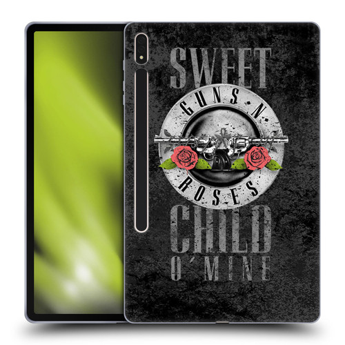 Guns N' Roses Vintage Sweet Child O' Mine Soft Gel Case for Samsung Galaxy Tab S8 Plus