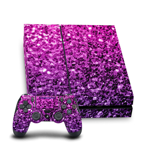 PLdesign Art Mix Purple Pink Vinyl Sticker Skin Decal Cover for Sony PS4 Console & Controller