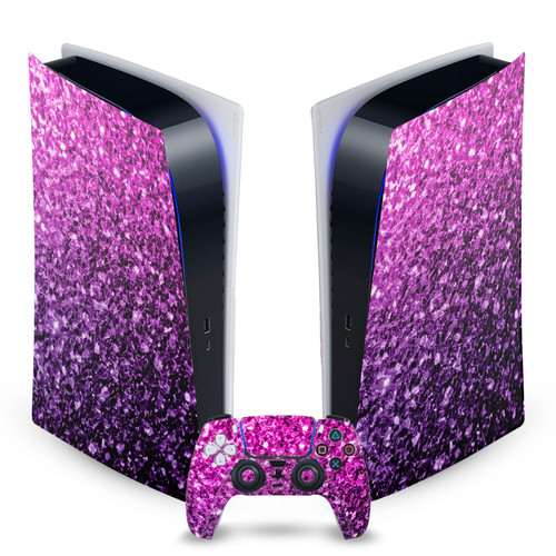 PLdesign Art Mix Purple Pink Vinyl Sticker Skin Decal Cover for Sony PS5 Digital Edition Bundle