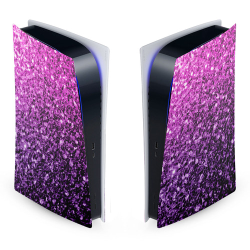 PLdesign Art Mix Purple Pink Vinyl Sticker Skin Decal Cover for Sony PS5 Digital Edition Console