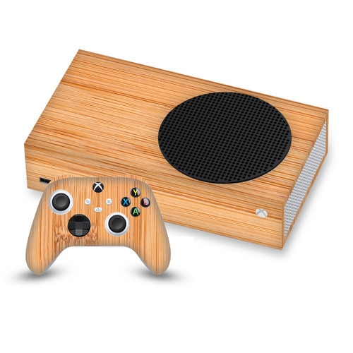 PLdesign Art Mix Light Brown Bamboo Vinyl Sticker Skin Decal Cover for Microsoft Series S Console & Controller