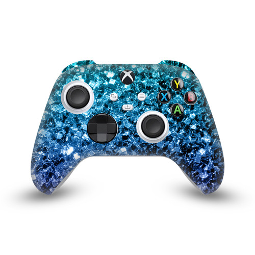 PLdesign Art Mix Aqua Blue Vinyl Sticker Skin Decal Cover for Microsoft Xbox Series X / Series S Controller