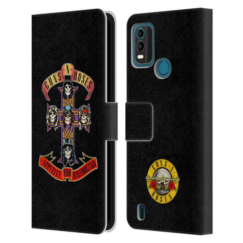 Guns N' Roses Key Art Appetite For Destruction Leather Book Wallet Case Cover For Nokia G11 Plus