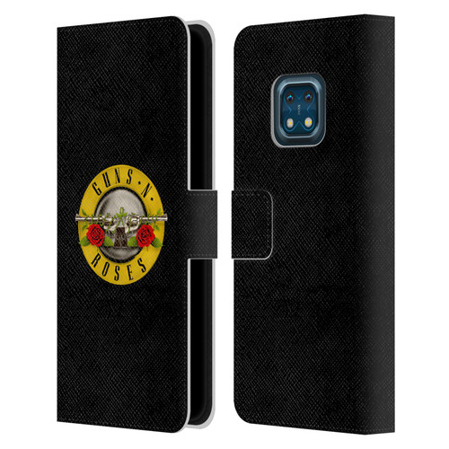 Guns N' Roses Key Art Bullet Logo Leather Book Wallet Case Cover For Nokia XR20