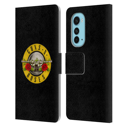 Guns N' Roses Key Art Bullet Logo Leather Book Wallet Case Cover For Motorola Edge (2022)