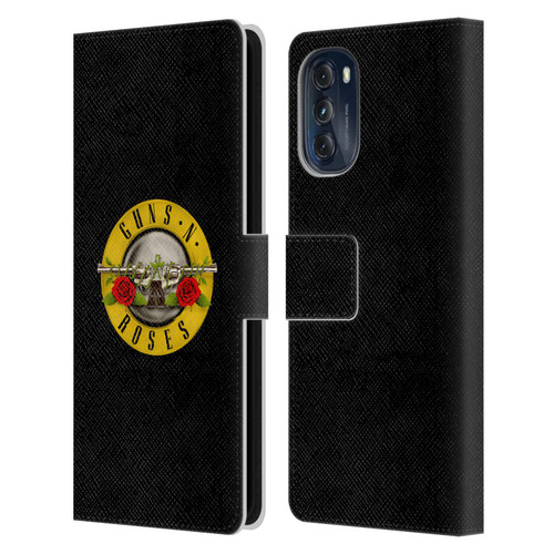 Guns N' Roses Key Art Bullet Logo Leather Book Wallet Case Cover For Motorola Moto G (2022)