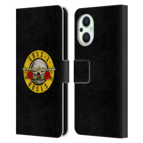 Guns N' Roses Key Art Bullet Logo Leather Book Wallet Case Cover For OPPO Reno8 Lite