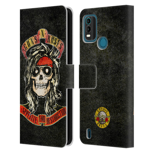 Guns N' Roses Vintage McKagan Leather Book Wallet Case Cover For Nokia G11 Plus