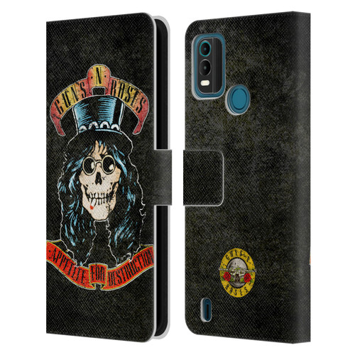 Guns N' Roses Vintage Slash Leather Book Wallet Case Cover For Nokia G11 Plus