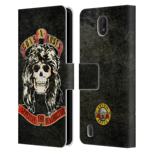 Guns N' Roses Vintage Adler Leather Book Wallet Case Cover For Nokia C01 Plus/C1 2nd Edition