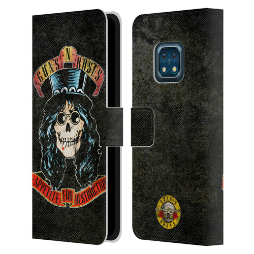 Guns N' Roses Vintage Slash Leather Book Wallet Case Cover For Nokia XR20