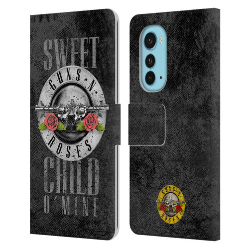 Guns N' Roses Vintage Sweet Child O' Mine Leather Book Wallet Case Cover For Motorola Edge (2022)