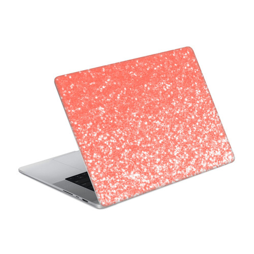 PLdesign Sparkly Coral Light Coral Orange Vinyl Sticker Skin Decal Cover for Apple MacBook Pro 16" A2485