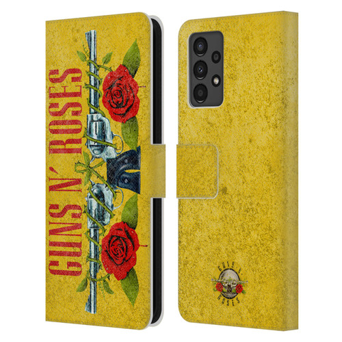 Guns N' Roses Vintage Pistols Leather Book Wallet Case Cover For Samsung Galaxy A13 (2022)